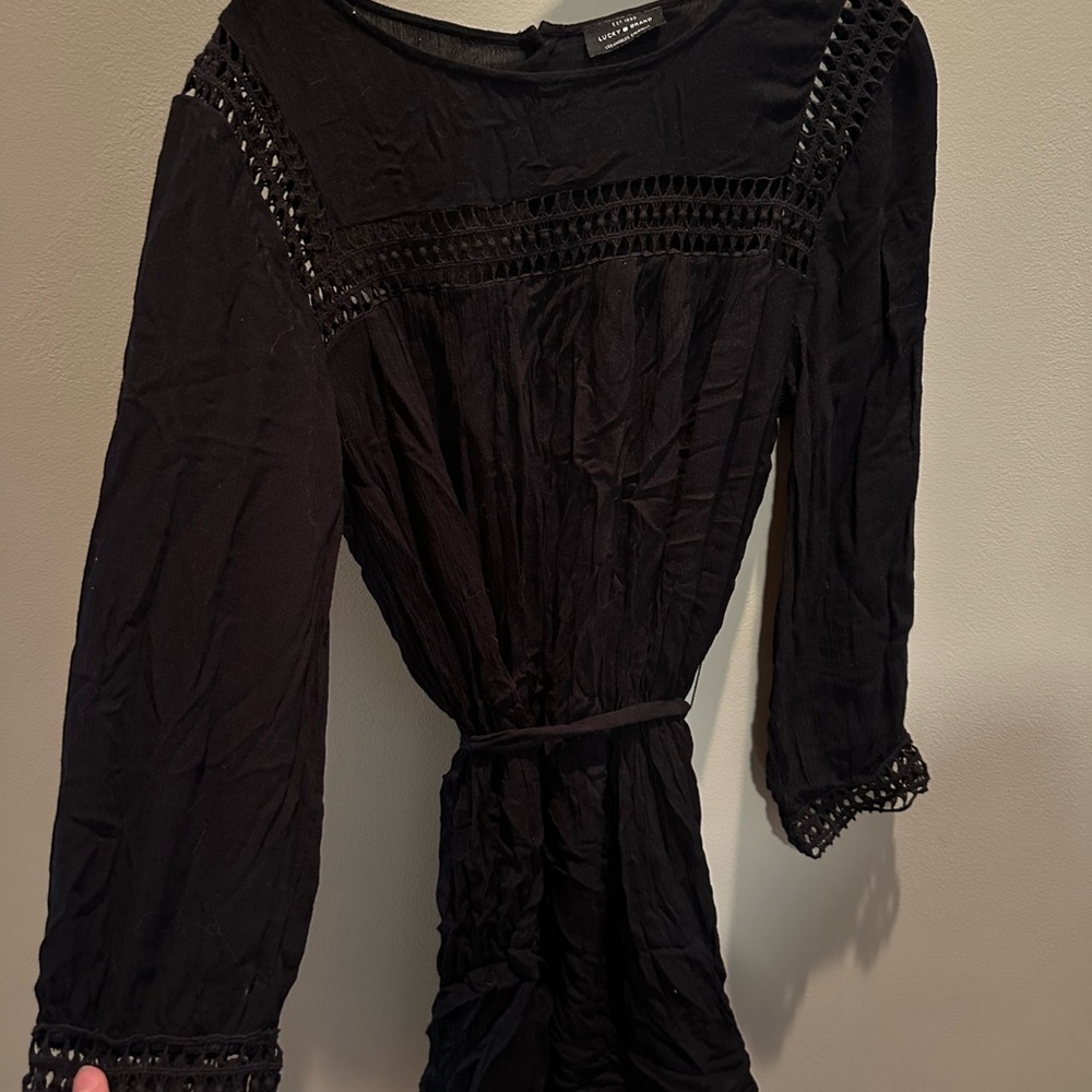Lucky Brand Boho Style Black Dress